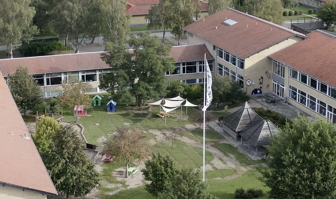 Billede af Haslev Privatskoles bygninger og udeområde